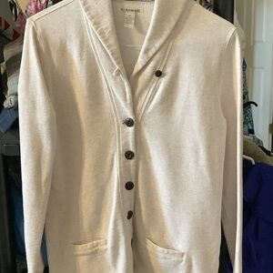 Lucky Brand Cream Cardigan with Dark‎ Buttons